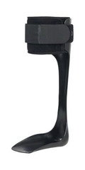Drop Foot Brace AFO Orthosis One Size Polyethylene Adjustable Breathable Black