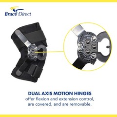 Internal Deluxe ROM Hinged Knee Brace with Compression Wrap and Open Patella