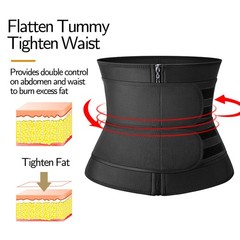 Mens Neoprene Sweat Belt Fat Burner Tummy Control Body Shaper Waist Trainer Gym