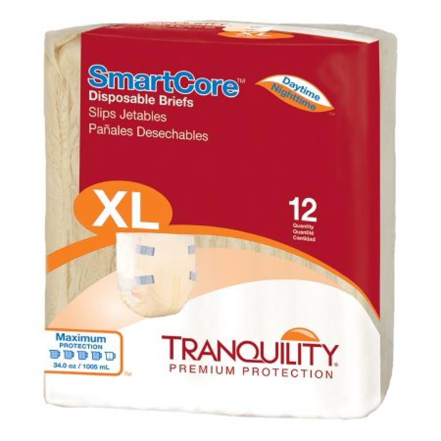 Tranquility SmartCore Briefs Adult X-Large Unisex 56 to 64 In Waist/Hip Beige 72