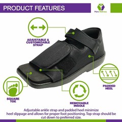 NEW Post Op Broken Toe Foot Fracture Square Toe Walking Shoe – Womens