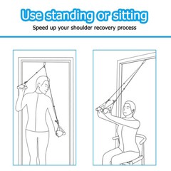 Hook Exercise Pulleys for Shoulder Rehab Over Door Pulley for Physical Therapy