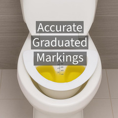 Vakly Graduated Specimen Collector Pans [Pack of 1] Toilet Nursing Hat for Urine