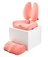 CUSHION LAB Ultimate Sitting Comfort Bundle – Open Box – Coral – Size Large Seat
