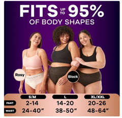 Always Discreet Boutique Women’s Incontinence Underwear, S/M, 20 Count