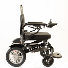 Foldable Electric Wheelchair 300 lb Capacity In Home Warranty 15 mile Black