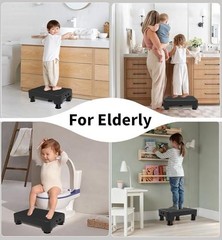 LIFTOZA 5-Level Adjustable Step Stool, 700 LBS Capacity Safety Bed Step for Seni