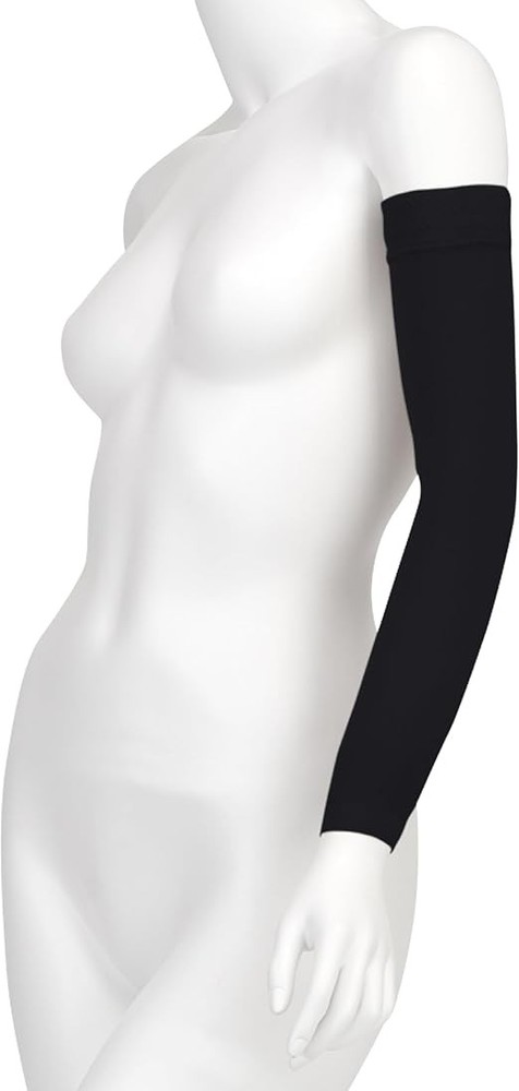 Juzo Soft 30-40mmHg Armsleeve (Size: I Max) Black, Microdot Silicone Band, Long