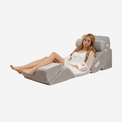 6pcs Orthopedic Bed Wedge Pillow Set Post Surgery Memory Foam for Back Neck Leg
