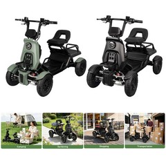 500/1000W Electric Mobility Scooter All Terrain for Adults with Cargo Platform
