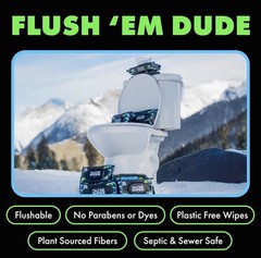 DUDE Wipes MentHOLE XXtreme Flushable – Menthol 48 Count NEW (Pack of 3)