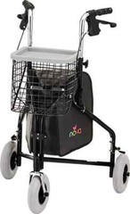 Nova Traveler 3-Wheel Folding Rolling Mobility Walker Rollator – 5 Colors