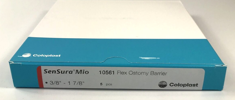 5 Coloplast 10561 SenSura Mio Ostomy Barriers 3/8″-1 7/8″ Flange Exp 09/2025