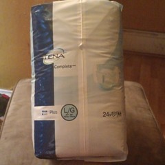 TENA Complete Plus Disposable Incontinence Briefs L/G White 24 Count