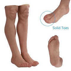 Silicone Prosthetic Leg Cover Foot Sleeve Realistic Lifelike Skin