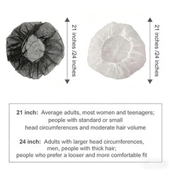 ZMDREAM Disposable Bouffant Cap Hair Nets for Food Service Beauty Latex Free