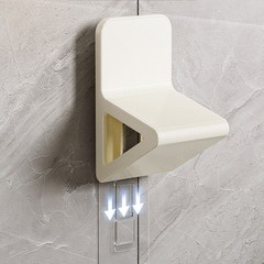 2 Pcs Shower Foot Rest For Shaving Legs No Drill Wall Mounted Triangular Anti