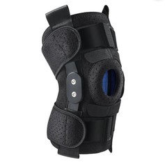 Hinged Knee Brace Side Stabilizers Adjustable Miniscus Tear ACL MCL Pain Relief