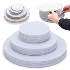 Imncya Plate Separators 60-Piece Felt Dividers 3 Sizes for China Protection