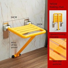 Folding Shower Seat Wall Mounted Shower Bench Load 550Lbs Fold Down Shower Chair