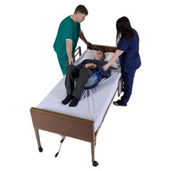 Patient Aid Transfer Sling – Moving Assist Hoist Gait Belt Medium, Blue-grey