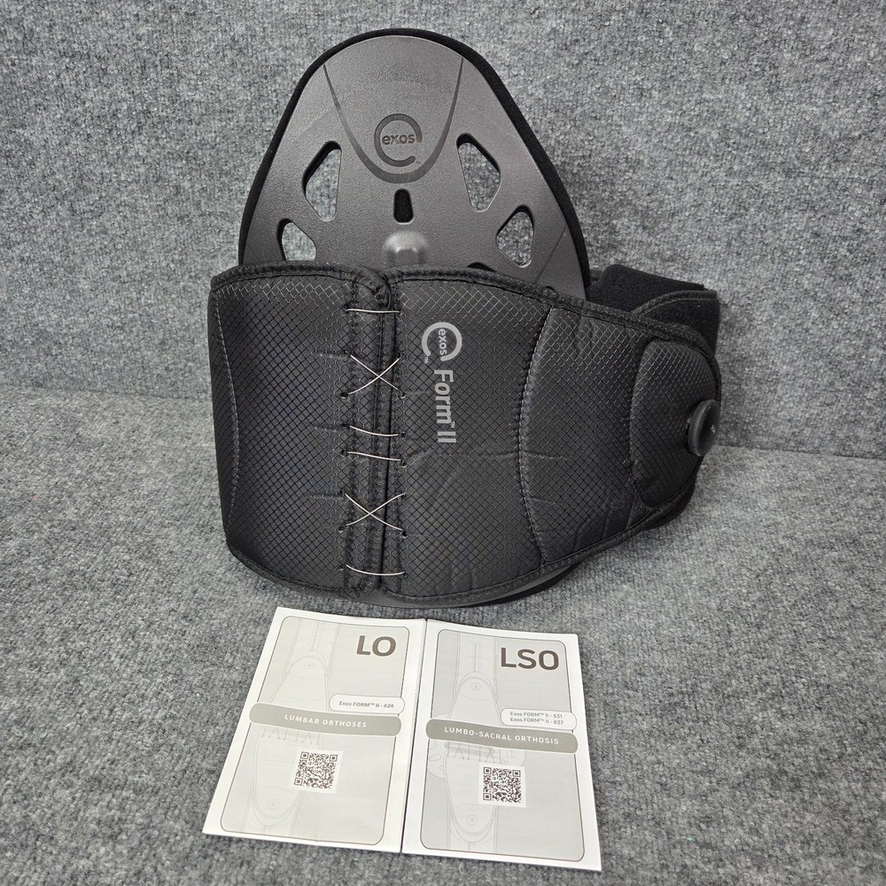 Exos FORM II 637 Back Brace Back Pain Spine BOA Adjustable Brace Size S/M