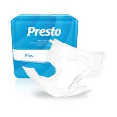 Presto Plus Brief with tabs, Full Fit, Large, 18/Pack ABB 1040