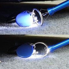 Flexible Claw Grabber Tool Claw Picker 24.4in, Bendable Hose Reacher Claw Blue