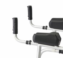 Medline Upright Walker with 5” Dual Wheels, Forearm Armrests 300 lb capacity