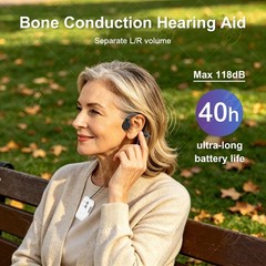 Bone-conduction hearing aids: Adjustable volume; multiple modes available