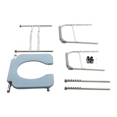 Adjustable Raised Toilet Seat Riser w/ Arms For Elderly Handicap Bathroom NEW