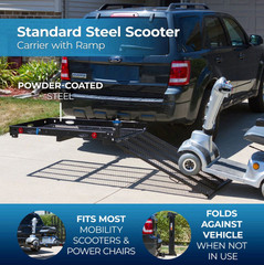 Silver Spring SC400-V2 Steel Scooter Wheelchair Carrier w/ Ramp 500 lb Hitch