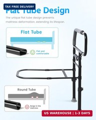 Bed Rail for Elderly Adults Safety – Adjustable Bed Assist Rail for Seniors, Pos