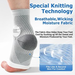 6Pairs Toeless Compression for Women Men – 15-20 mmHg Medical Grade Support f…