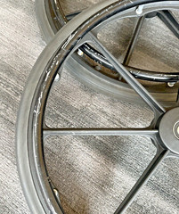 22″ Wheelchair Tires Rims Rear Wheels 1 1/4″
