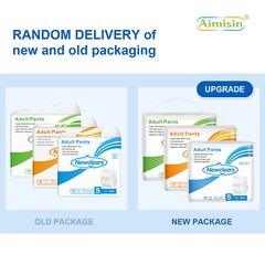 Newclears Adult Incontinence Underwear Diapers for Men Women, 20/40/60/80 ct