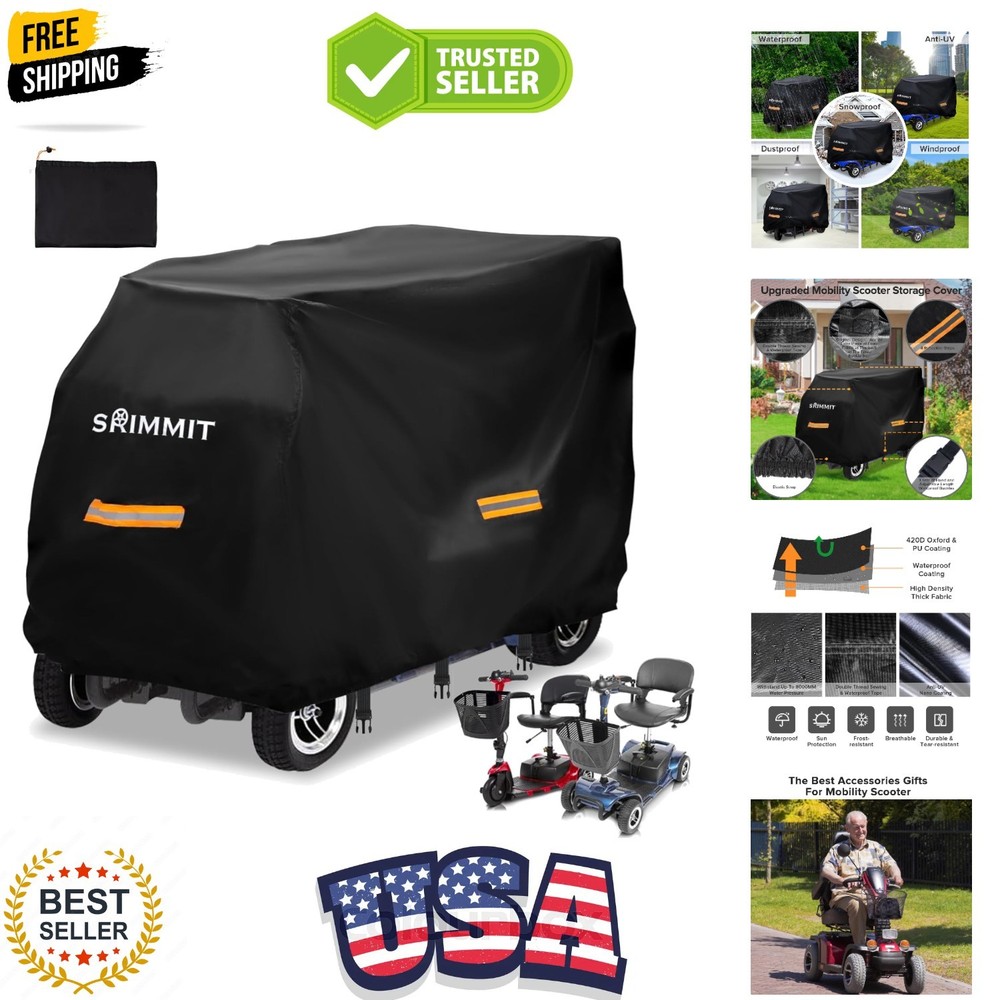 Upgraded Mobility Scooter Storage Cover, Heavy Duty 420D Oxford Fabric Electr…