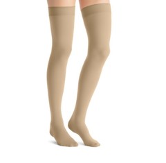 JOBST Women’s Opaque Thigh High With Sensitive Top Band 15-20 mmHg Closed Toe