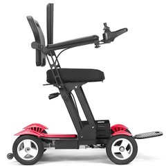 Affordable Travel-Friendly Mobility Scooter, Adjustable Speed & Handlebar (72lb)