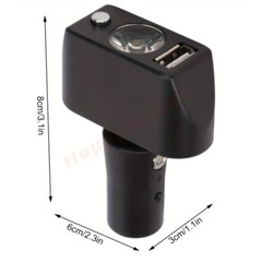 Electric Wheelchair Lighting 3 Pin XLR USB Charging Angle LED Power Controller