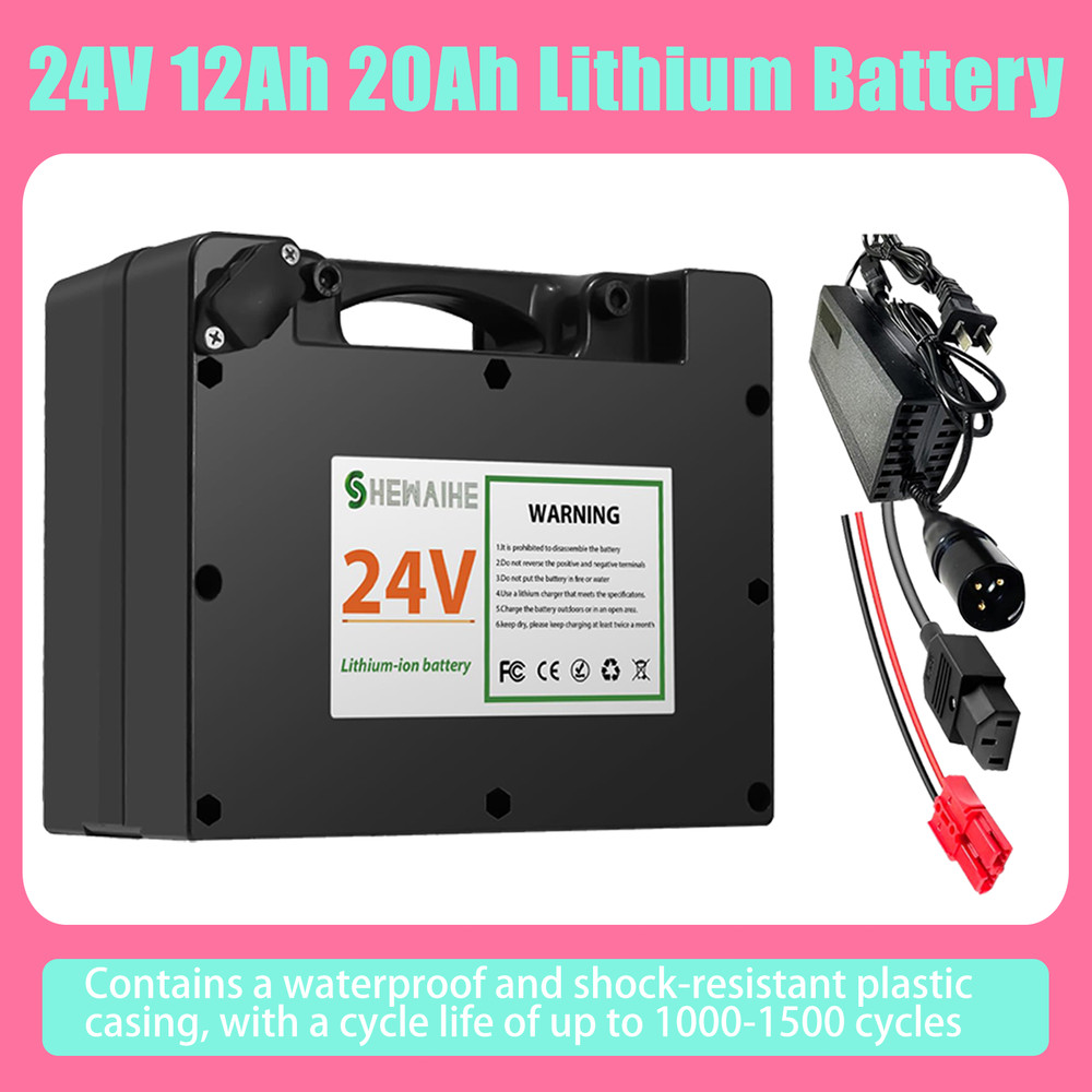 24V 12AH 20Ah Electric Wheelchair Battery Includes 2A Charger Anderson Connector