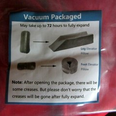ANKLE FOAM FOOT ELEVATOR – MEMORY FOAM – VACUUM PACKAGED – NEW