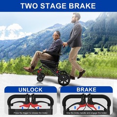 Portable Foldable Shower Chair With Removable Bedpan Lightweight Wheelchair New