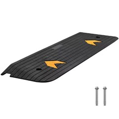 SKYSHALO 1 in Rise Rubber Threshold Ramp Doorway Wheelchair Curb Ramp 33000 lb