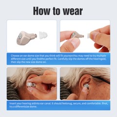 Hearing Aids Invisible 16-Channel Digital Rechargeable for Severe Hearing Loss