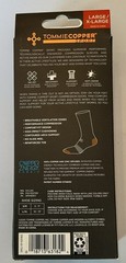 Tommie Copper Compression Socks Black 2 Pairs Copper Infused Anti-Odor Arch