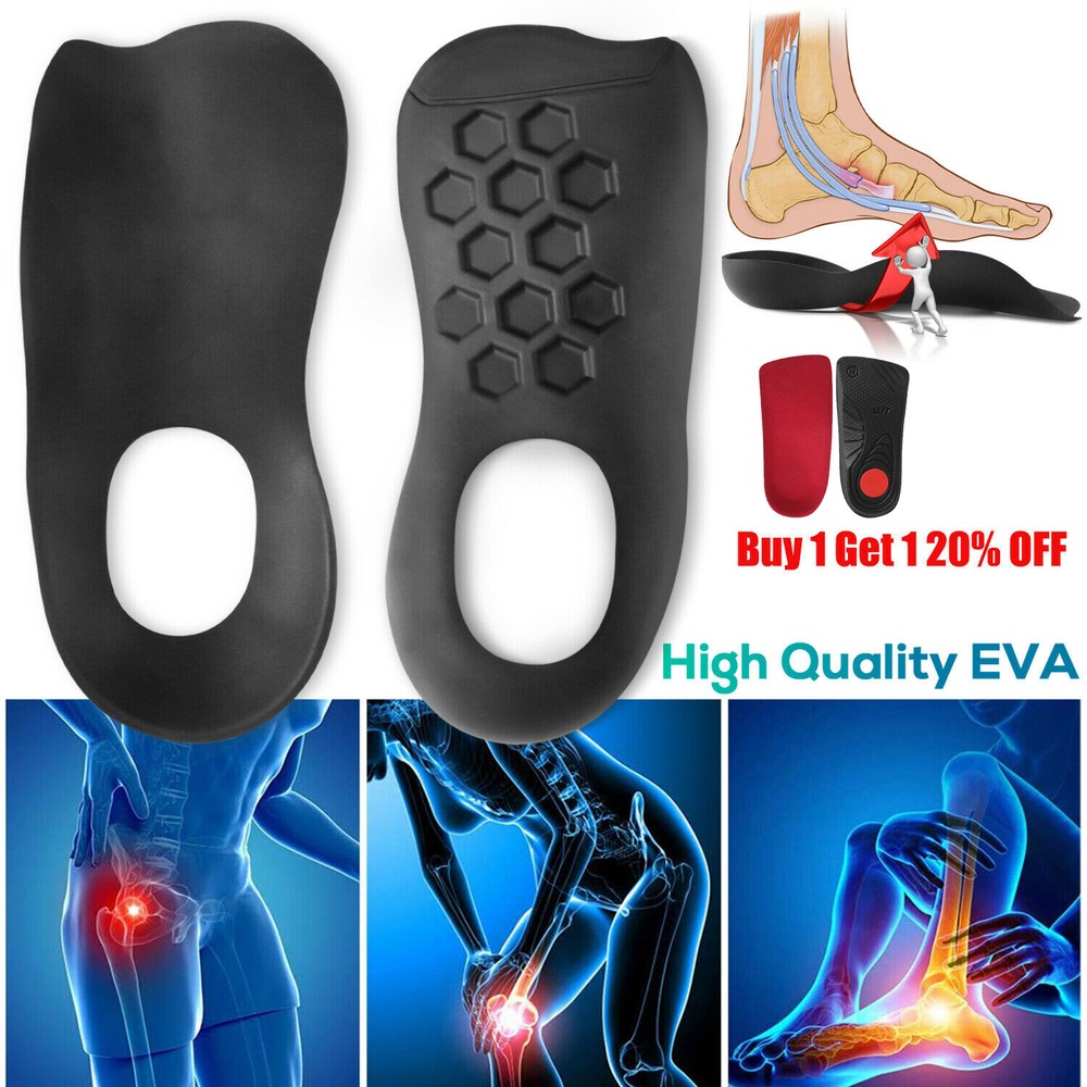 Orthotic Shoes Insoles Inserts Flat Feet High Arch Support For Plantar Fasciitis