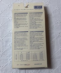 Jobst Mens Knee High Sock 15-20mmHg Compression Black Medium New Old Stock Vtg