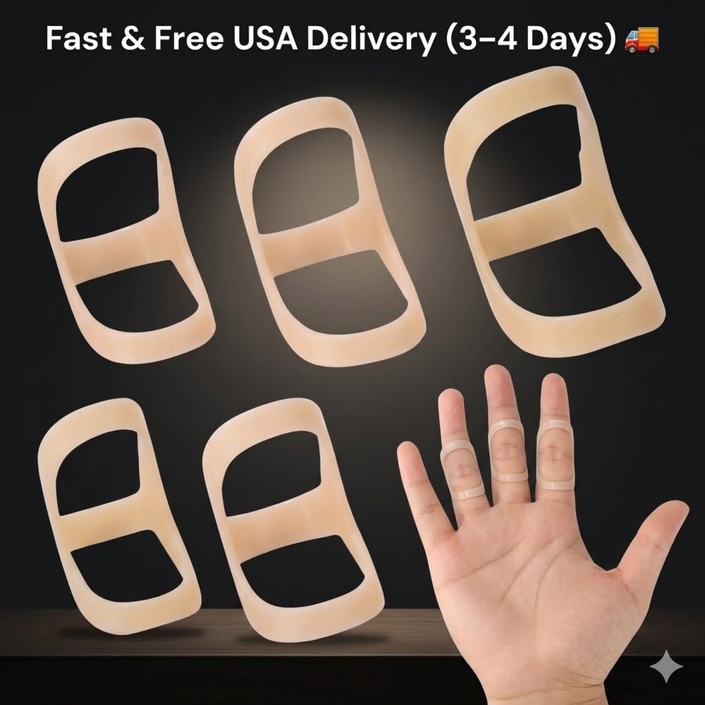 Oval Finger Splints, 5PCS Oval Trigger Finger Splint for Size 6,7,8,9,10.