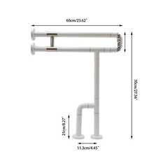 Toilet Grab Bars Tub Rail Safety Handrails Handicap for Bathroom Hand Grips